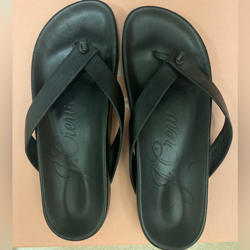 J. Crew Sandals Black New Size 8